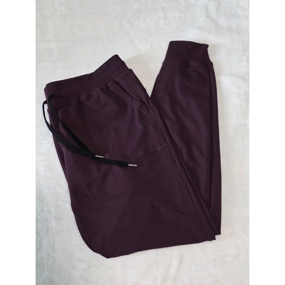 ZYIA Active Womens XL Plum Purple Peak Zipper Jogger Pant Active Casual - Picture 2 of 8